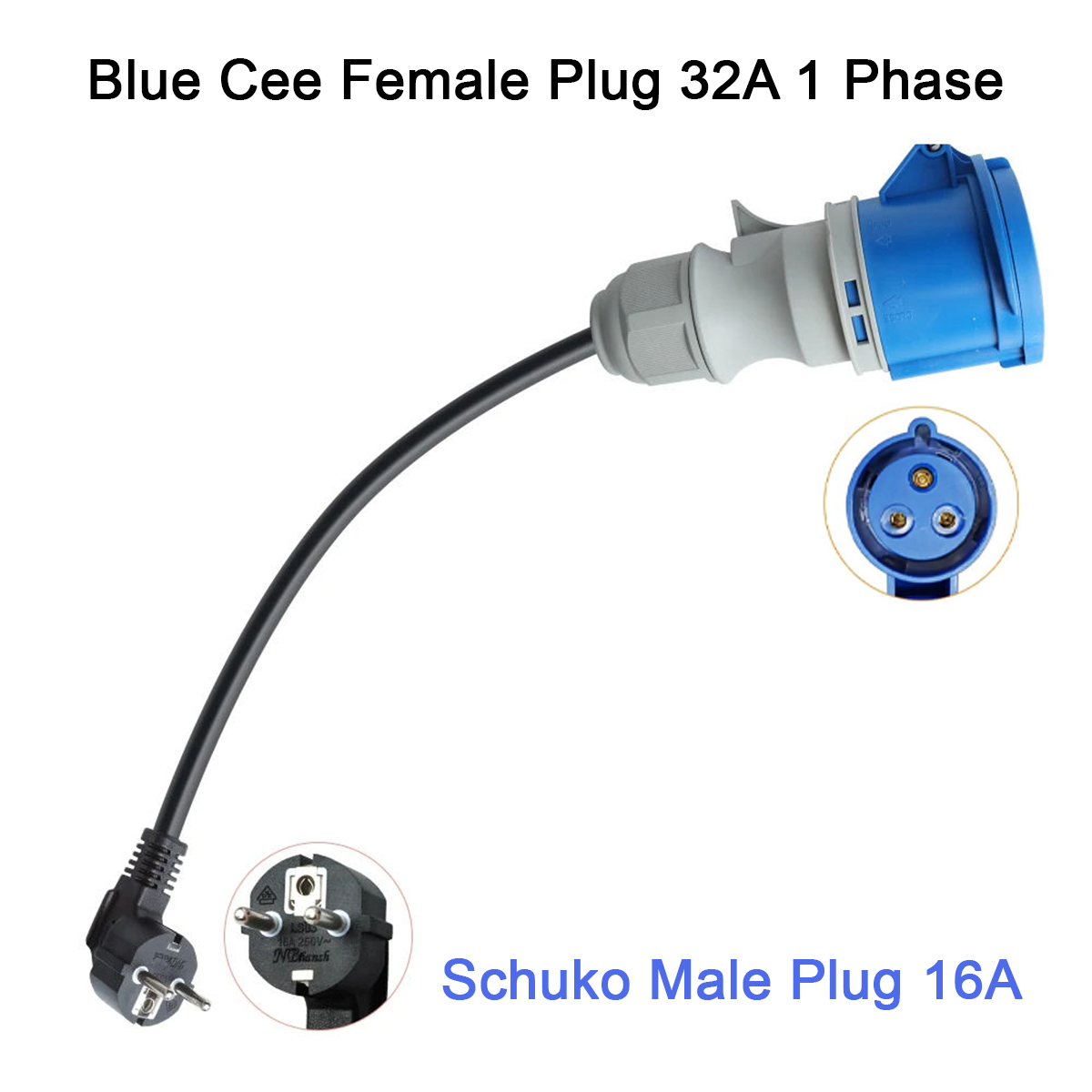 NTO Blue CEE Female Power Plug - Ev Charger Adapter 评论和价格