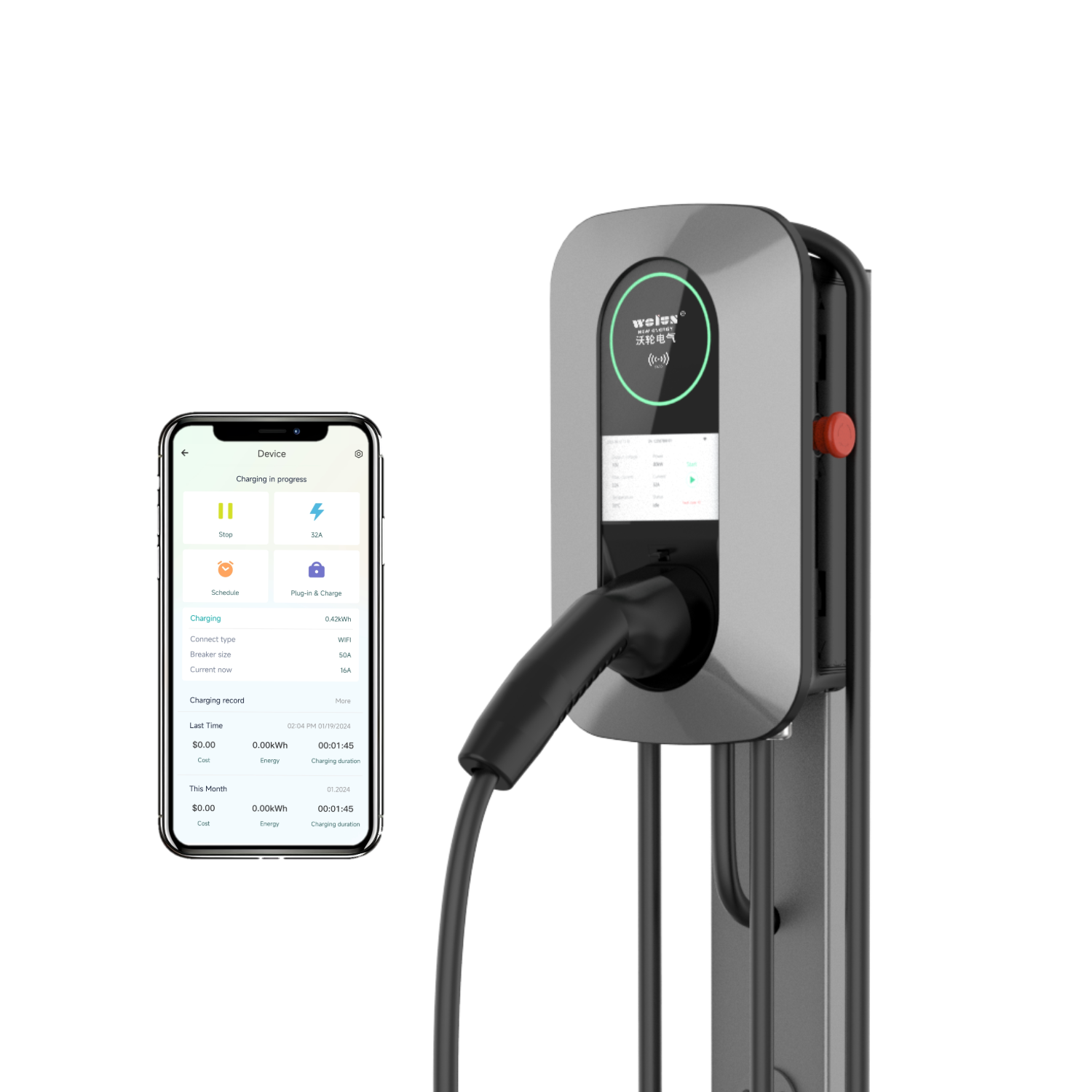 22kW AC Home Charging Pile Ev - Home Ev Charger 评论和价格