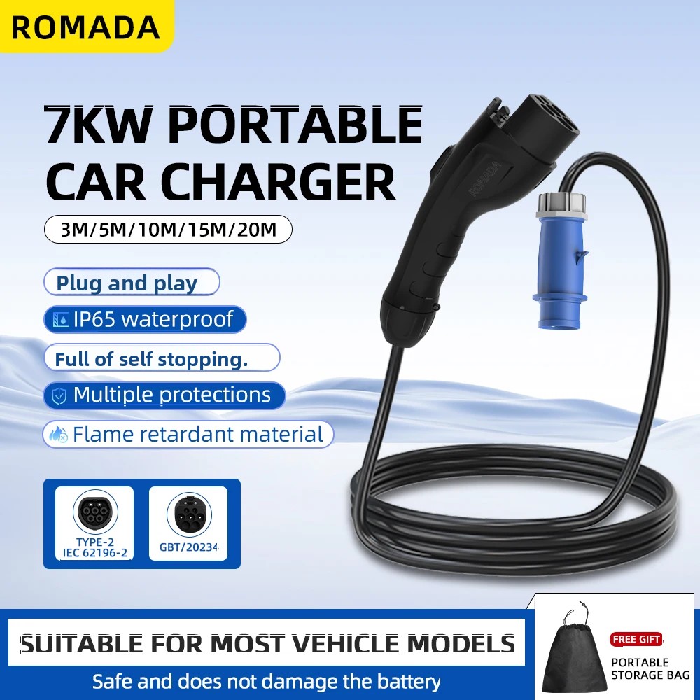7KW 32A Electric Vehicle EV Po - Ev Charger Adapter 评论和价格