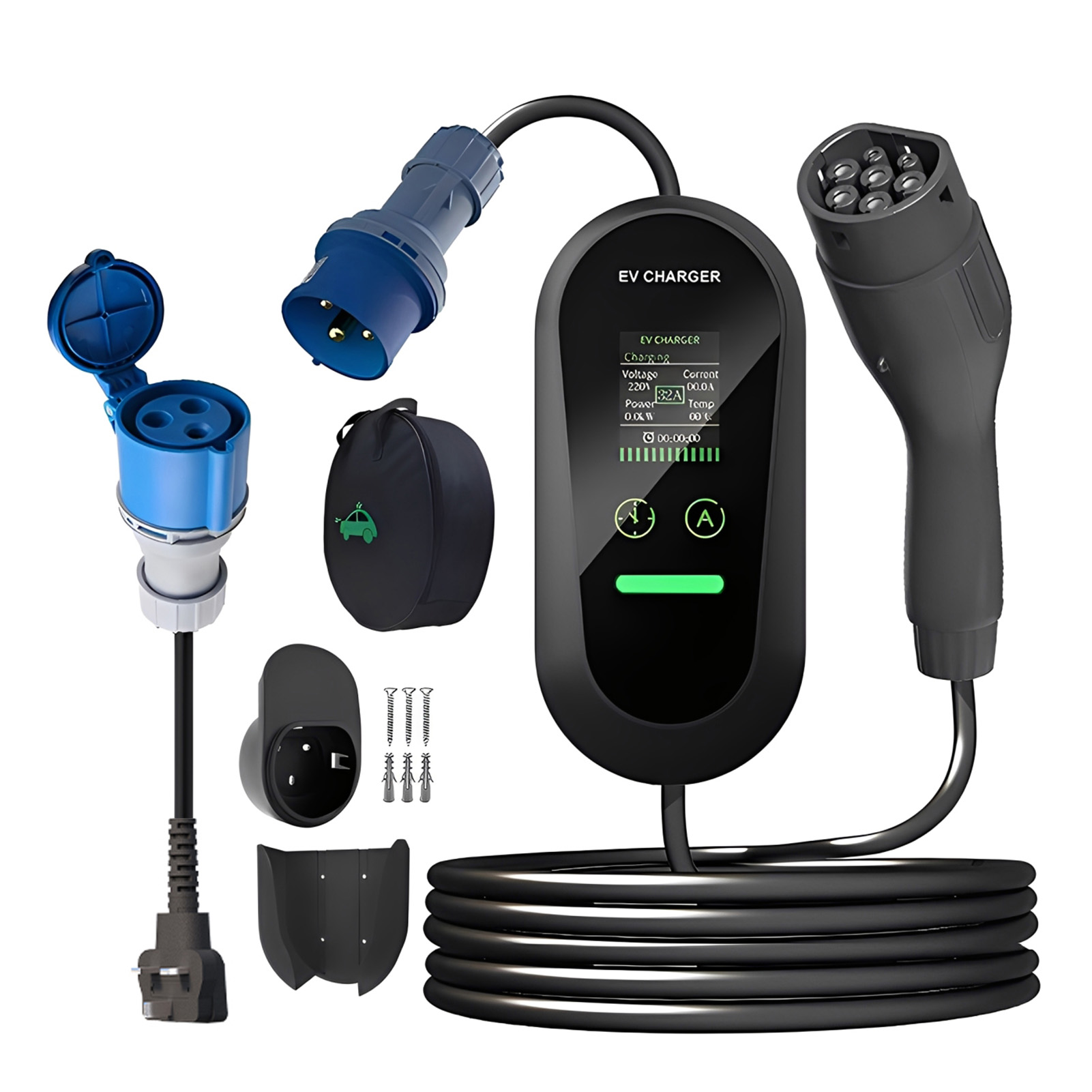 Type2 Portable EV Charger 7KW - Portable Ev Charger 32A Type 2 Cee Plug 评论和价格