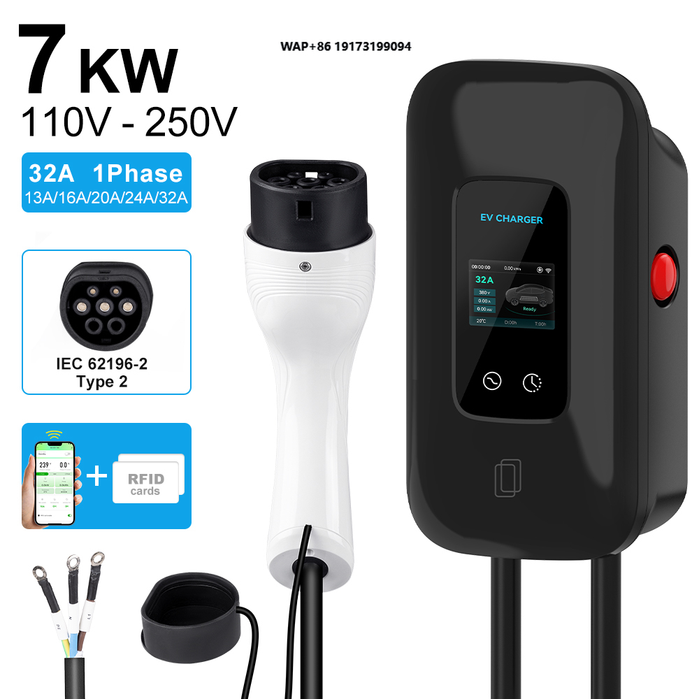 Ev Charger 220V 7KW 32A 1 Phas - Wallbox Ev 评论和价格