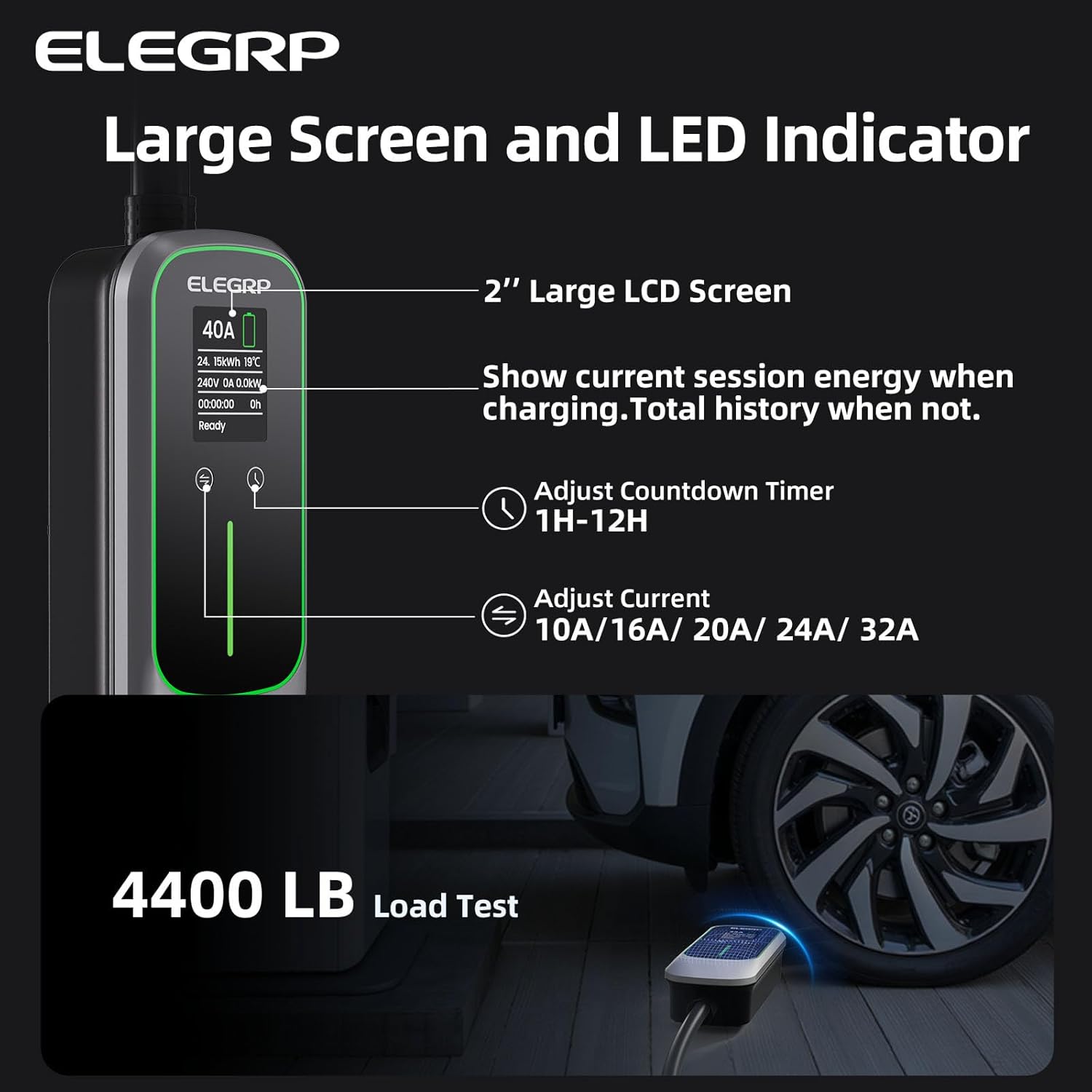 ELEGRP 32 Amp Portable Electri - Home Ev Charger 评论和价格