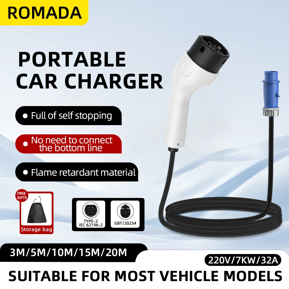 ROMADA Type2 IEC62196-2 For El - Ev Charger Adapter 评论和价格